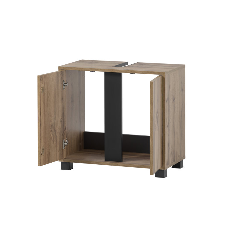 Moscote Freestanding Bathroom Cabinet, Oak