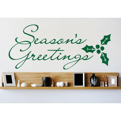 Décalcomanie murale greetings de la saison