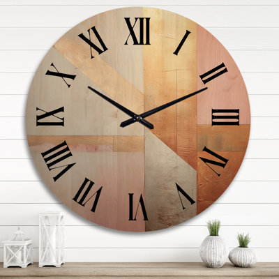 Horloge murale en bois massif Powersville