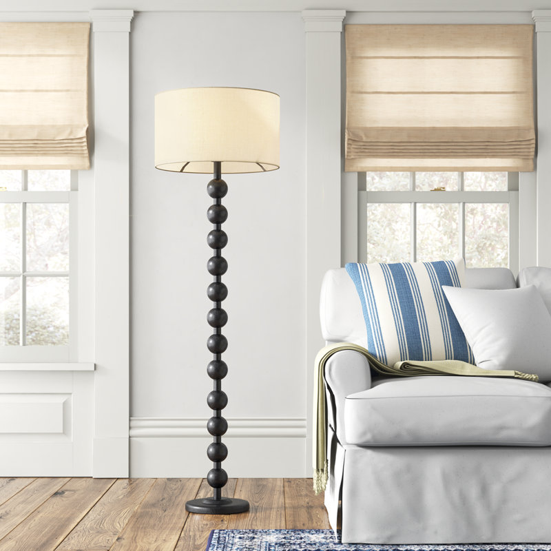 Levy 62" Floor Lamp, Black