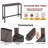 Outdoor Bar Set For Patio 3Pcs Bar Table And Wicker Chairs Set For Outside Balcony