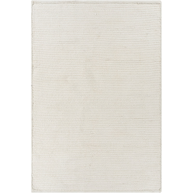 Tapis d'intérieur / extérieur beige tissé à plat à la main Harter, Rectangle 8 pi x 10 pi