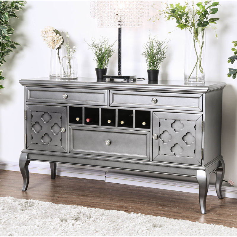 Didcot 60" Wide 3 Drawer Sideboard, Gray