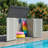 34 Cu.Ft. Large Outdoor Resin Horizontal Storage Shed Fast Assembly, 4.2 ft. W x 2.4 ft. D Waterproof Plastic Shed Cabinet with Lockable Door, Durable HDPE Trash Can Tool Shed For Garden, Patio, Yard