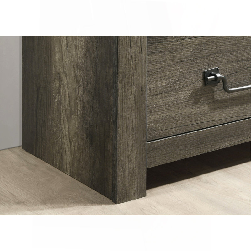 Ensemble de 3 pièces pour lit de taille très rustique gris rustique