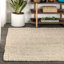 Tapis ivoire clair en jute tissé à la main Pata-1426341821