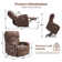 Lift Chair For Elderly Manual 3-Speed Adjustable Headrest,Dual Heating, Massage Recliner