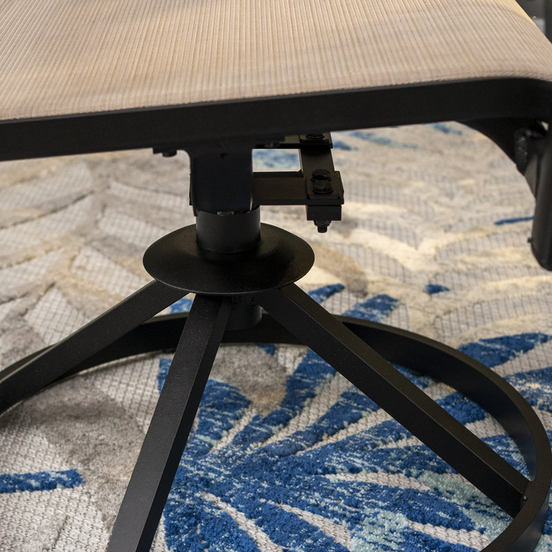 Ensemble de 2 chaises de patio pivotantes