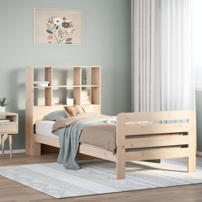 ClassicLiving Bed Frame Without Mattress Solid Wood Pine