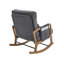Corduroy Rocking Chair with Footrest & Side Pocket, Nursery Glider Accent Chair for Living Room-1389275118