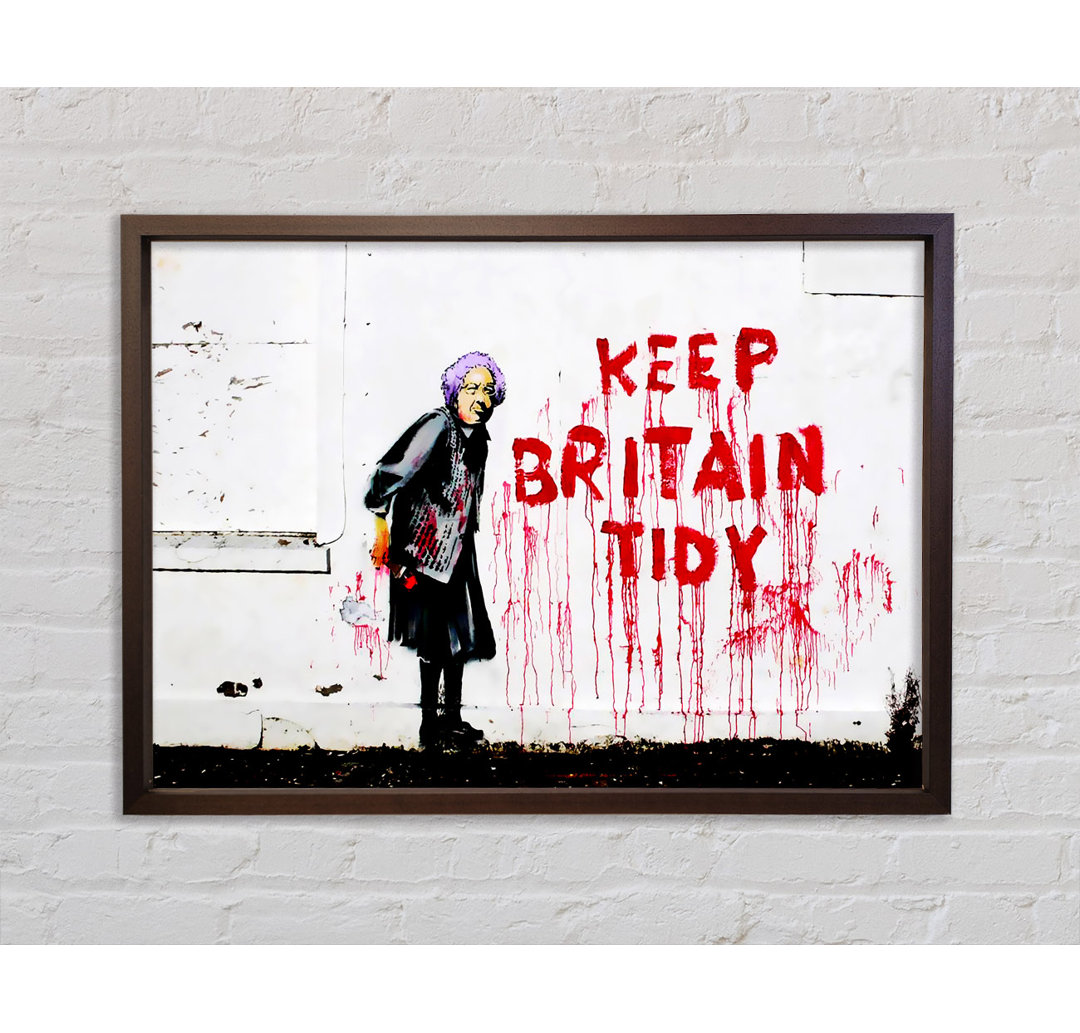 Keep Britain Tidy - Einzelner Bilderrahmen Kunstdrucke auf Leinwand