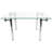 Guda Glass Top Metal Base Dining Table