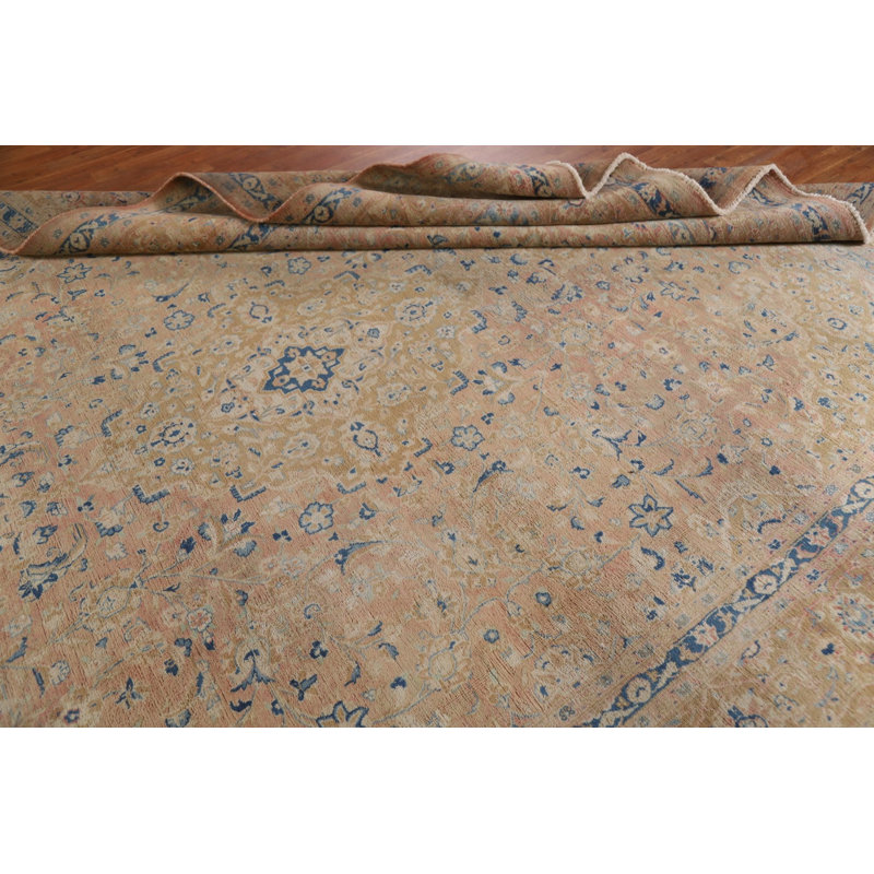 One-of-a-Kind Rectangle 9'4'' x 12'7'' 1960s Rectangle Wool Area Rug in