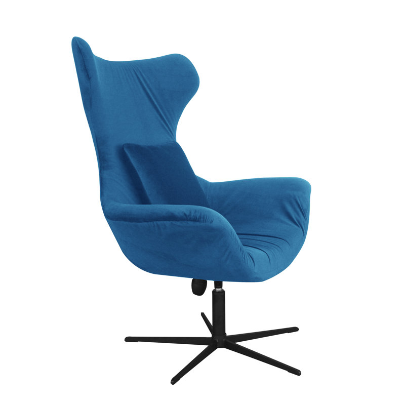 Swivel Lounge Chair, Blue