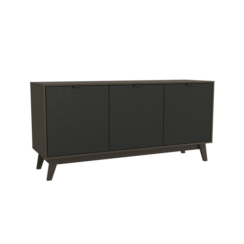 Fedra 3-Door Sideboard, Dark Brown
