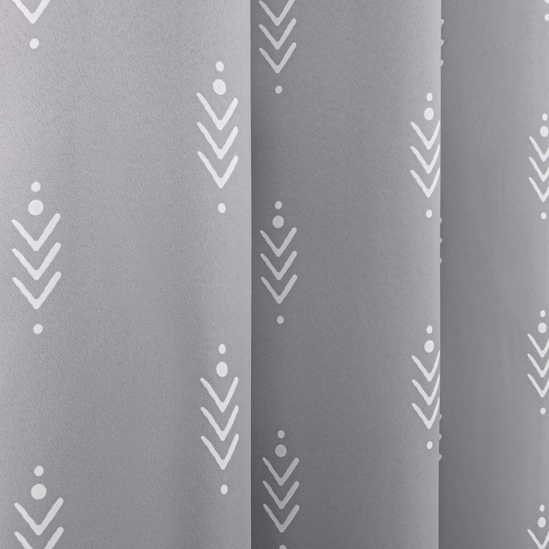 Yountville Thermal Room Darkening Curtain Panels, 52" W x 96" L, Gray