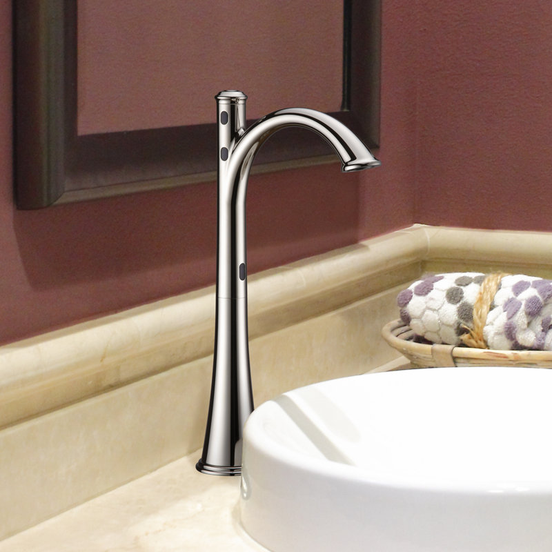 Robinet de salle de bain standard, Nickel poli