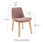 Amar Side Chair In Fabric And Natural Ash Legs - Set Of 2-118144651