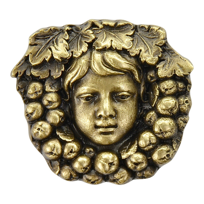 Tuscan Novelty Knob, Antique Brass