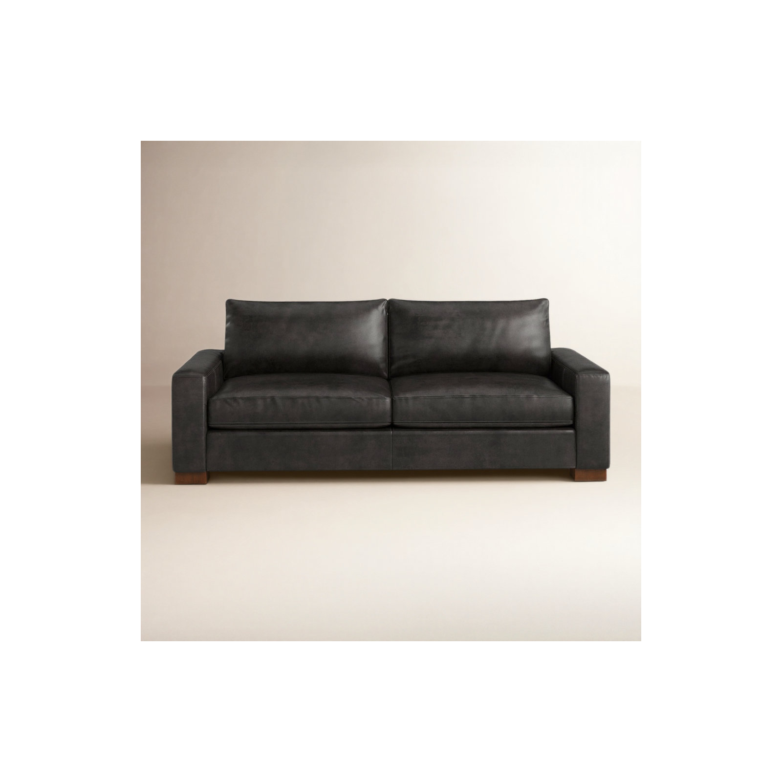 Jonie 91" Genuine Leather Sleeper Sofa , Revelation Steel Top Grain Genuine Leather