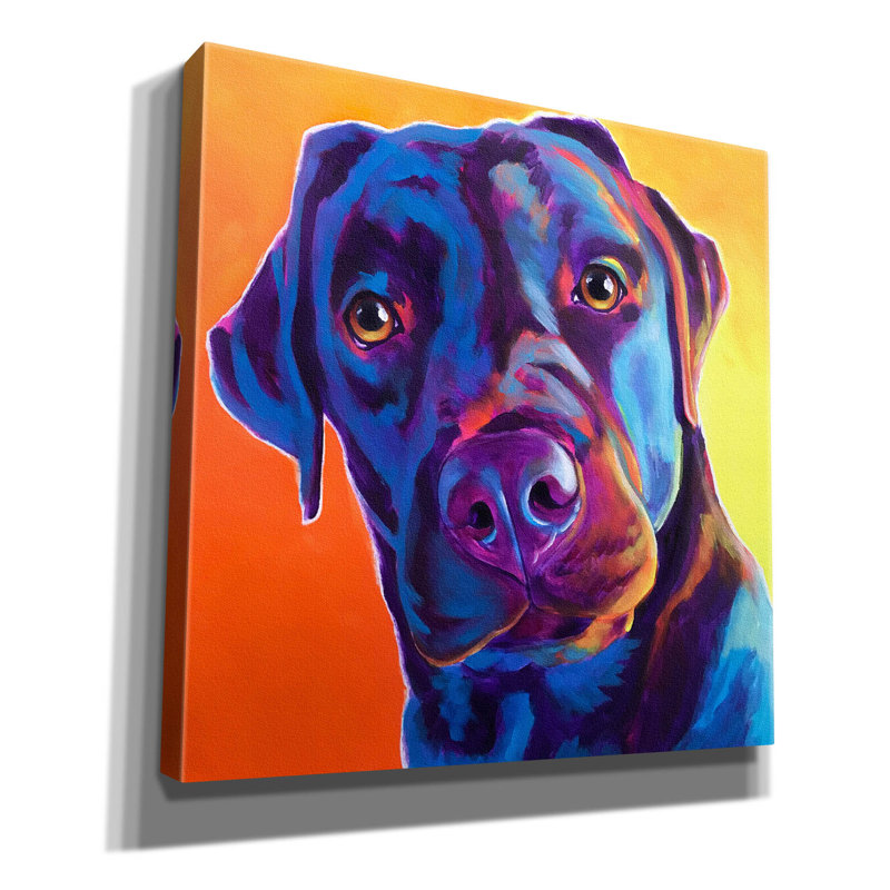 «Lab - Kona» par Dawg Painter, H 37 po x l 37 po x P 1,5 po