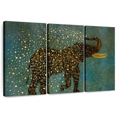 Gold Spraying Elephant