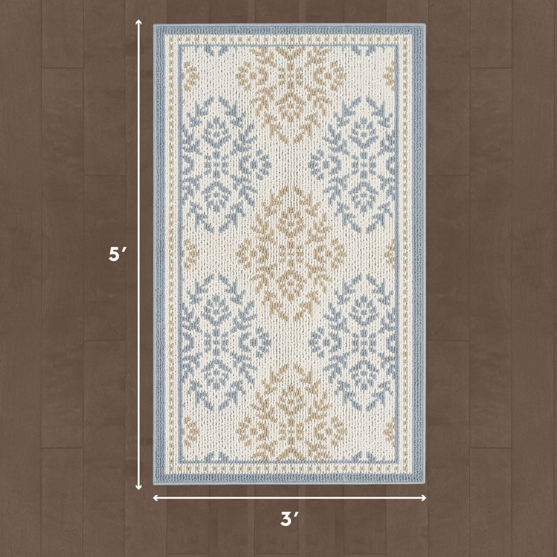 Laura Ashley Barnsley, Bleu, Rectangulaire 3 pi x 5 pi