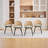 Faux Leather Rattan Back Dining Chairs-2042356577