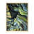 Toile avec cadre flottant or