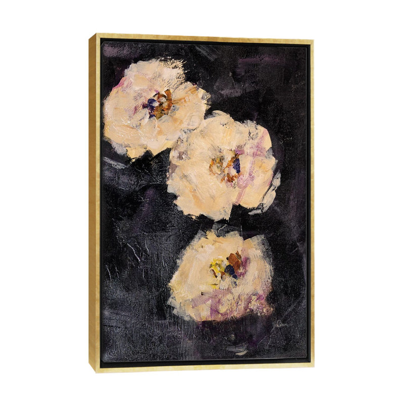 Reproduction d’art, "adorn I" par Julian Spencer, Pas de tapis, H 40 po x l 26 po x P 1,5 po, Toile encadrée d'or