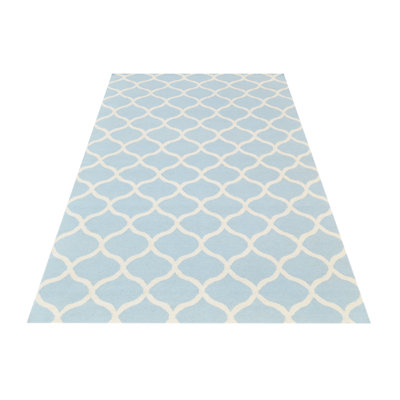 Alize Geometric Wool Hand Woven Area Rug