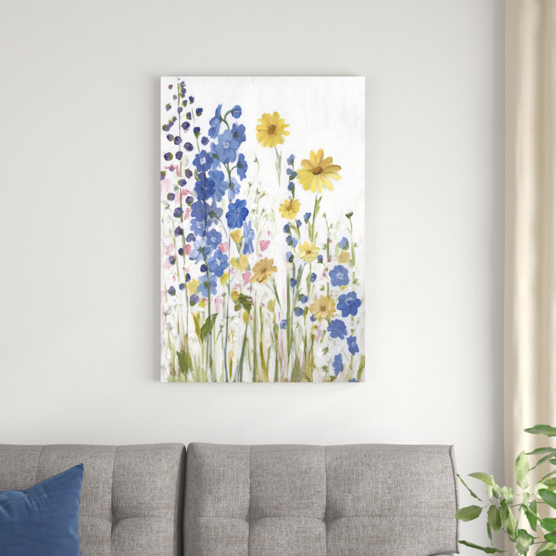Pervenche, fleurs sauvages I, H 36 po x l 24 po x P 1 po