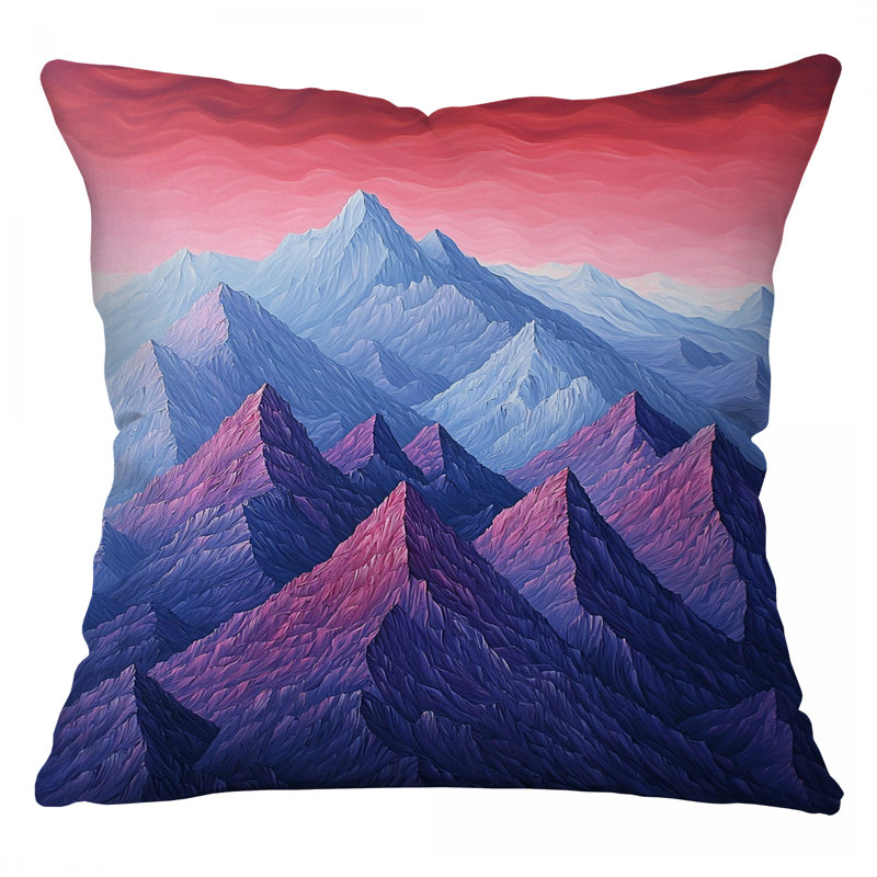 Coussin Mountain Peaks, Carré 14 po