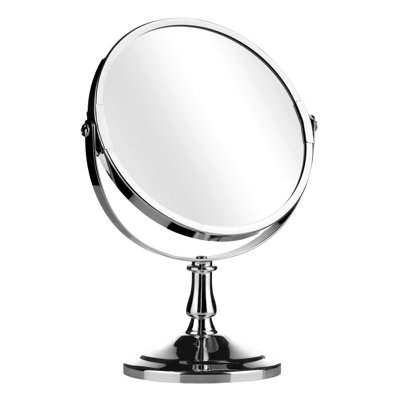 Flat Freestanding Makeup / Shaving Mirror