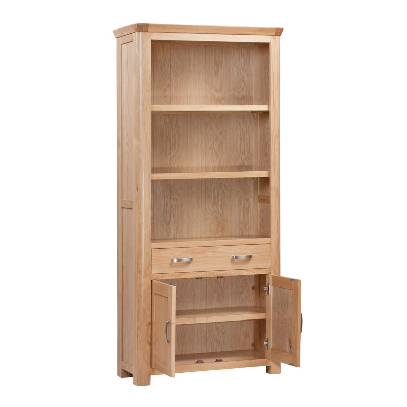 Baylor 185cm H x 85cm W Solid Wood Standard Bookcase