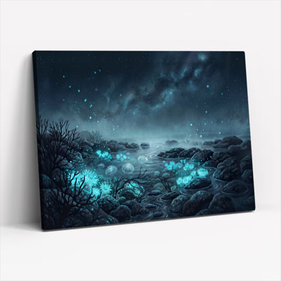 Ensemble d'une toile murale phosphorescente