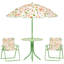 Thorgard Children Table and Chair Set Kids 2-5 Adjustable Parasol Green