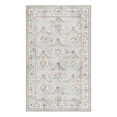 Lurene Performance Chenille Floral Indoor Rug