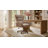 Caden Modern Chenille Simple Assembly Wingback Executive Chair with Adjustable Height and Curved Armrests-261336090