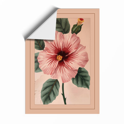 Hibiscus in Bloom Botanical - Framed Print