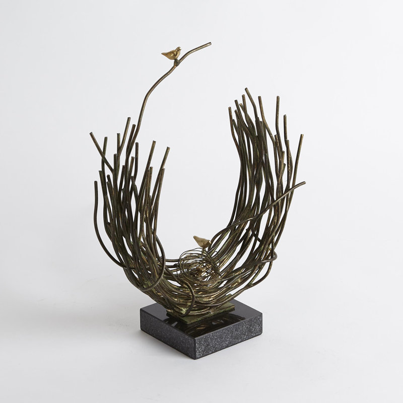Bird's Nest-Verdi, 15.25" H x 10.25" W x 4" D