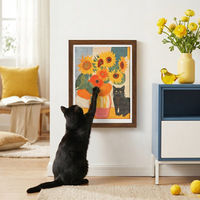  Grattoir pour chat mural en sisal