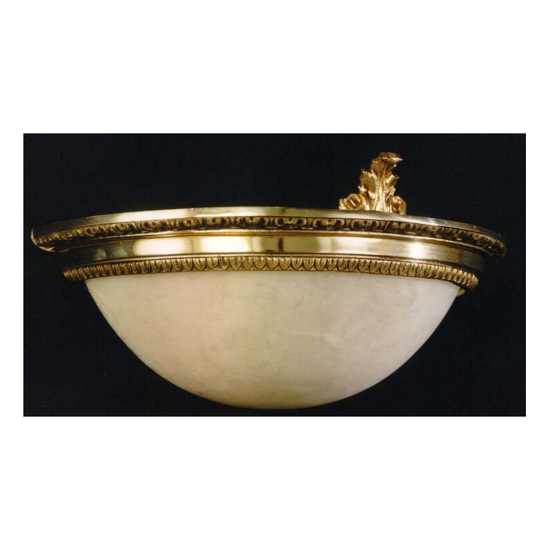 Deguzman Glass Flush Mount, Antique Silver