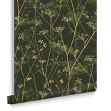Floral Metallic Wallpaper Roll