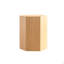 Table basse hexagonale en MDF - Table d'appoint avec autocollant grain de bois naturel-2051971693