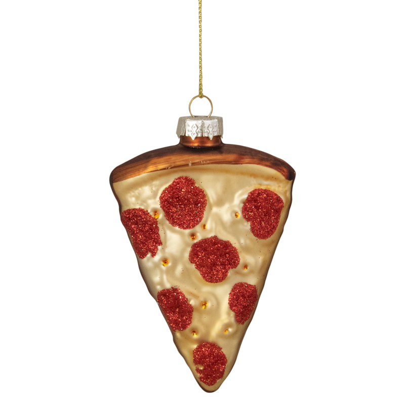 Ornement de Noël en verre 4 po Pepperoni