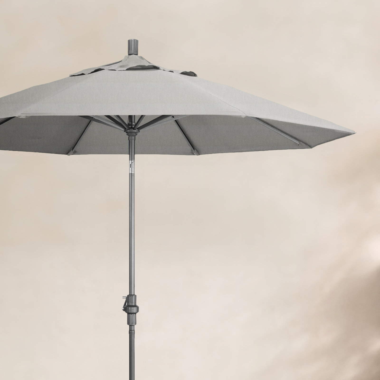 Romany 9' Sunbrella® Umbrella, Canvas Granite Sunbrella® Canvas