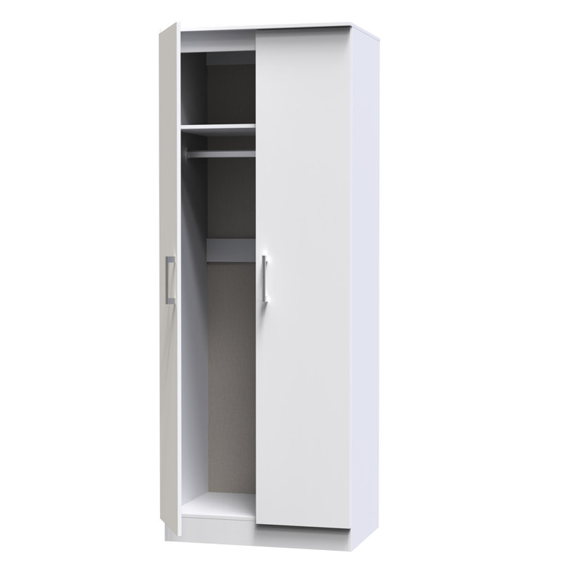 Beraud 2 Door Wardrobe, White Matt