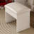 3-Color Led Vanity Mirror With Stool, Dressing Table For Bedroom, 2 Drawers & 5 Storage Cabinets (4 Open + 1 Hidden), Adjustable Lighting (White)-1661471202