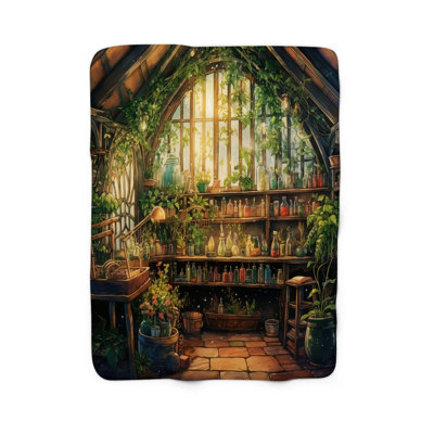 Spellcaster School - Couverture Sherpa de qualité supérieure 1 pièce
